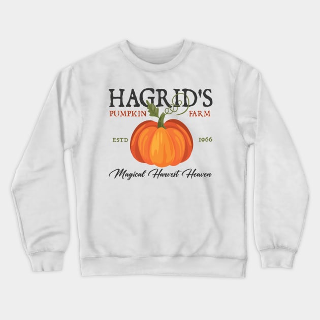 Hagrid's pumpkin farm Crewneck Sweatshirt by creativeballoon